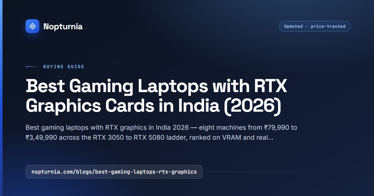 Best RTX Gaming Laptops in India 2026