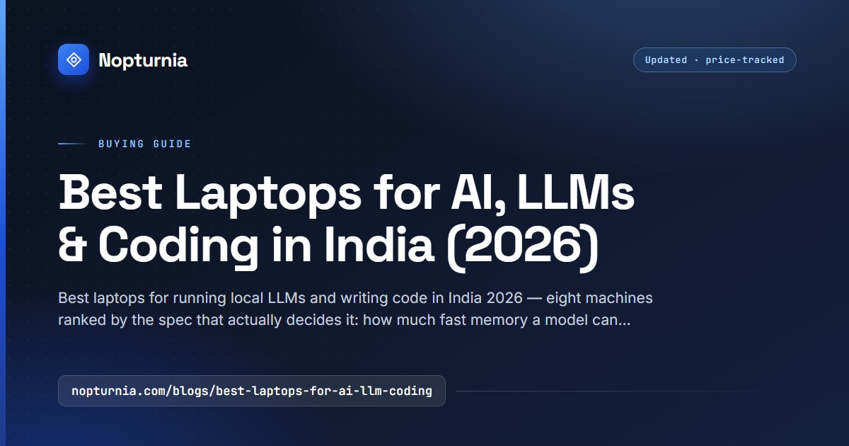 Best Laptops for AI, LLMs & Coding in India 2026