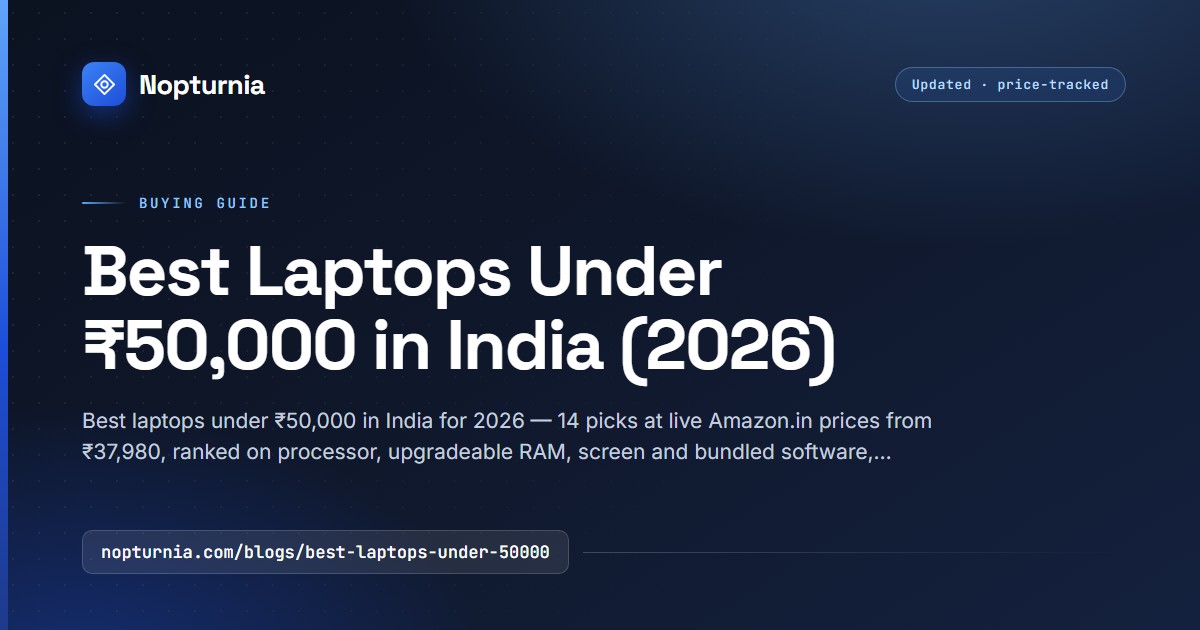 Best Laptops Under ₹50,000 in India