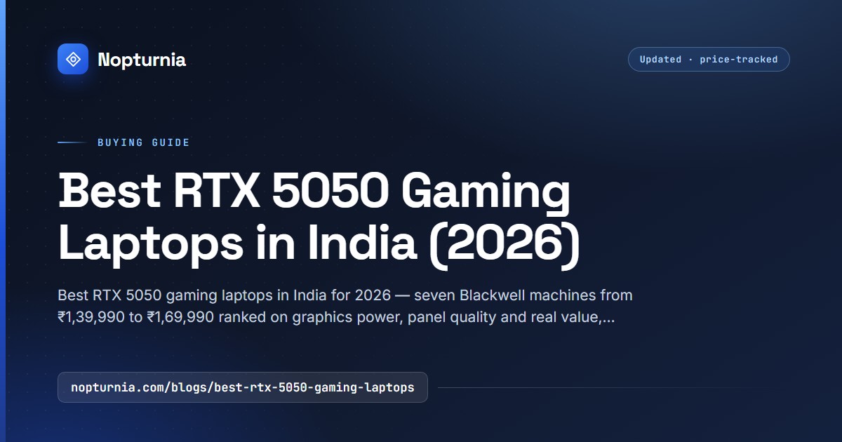 Best RTX 5050 Gaming Laptops in India 2026