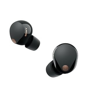 Sony WF-1000XM5 Best Active Noise Cancelling Wireless Bluetooth Earbuds with Mic, TWS, Up to 24 Hours Battery Life - Black
